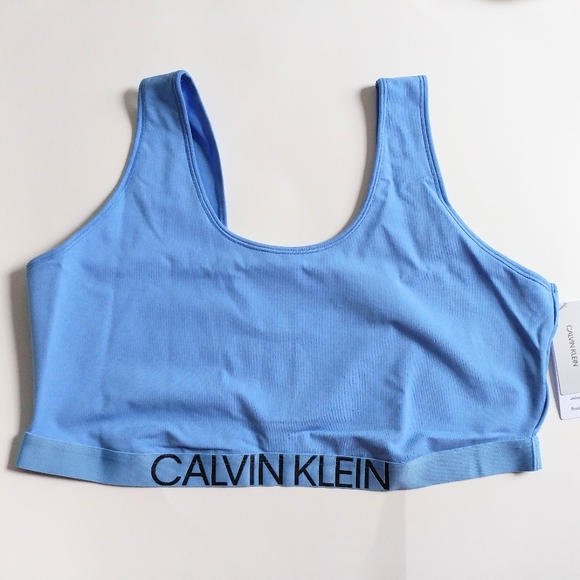 Calvin Klein Other - Calvin Klein 1981 Bold Bralette light blue cotton
